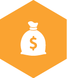 icon-inclusivevaluechains represented by a money bag illustration