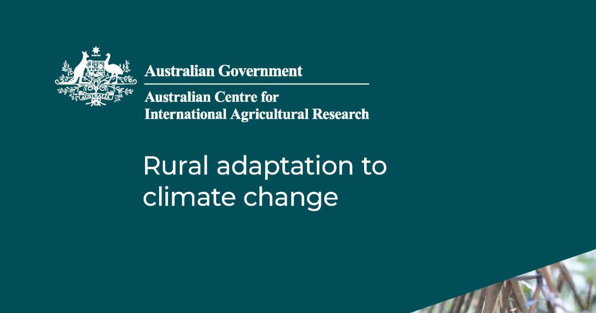 Rural Adaptation To Climate Change | ACIAR